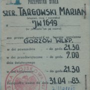 przepustka wojskowa
